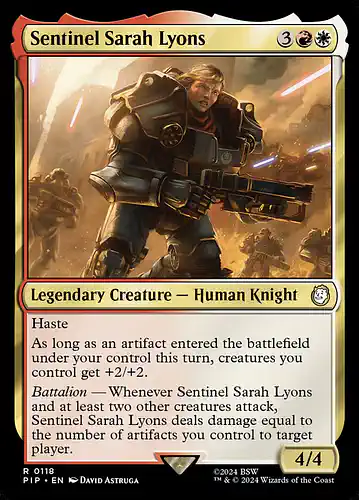 Sentinel Sarah Lyons - pip Spoiler