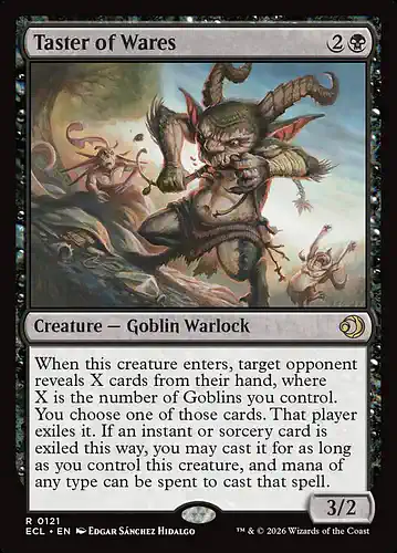 Taster of Wares - ecl Spoiler