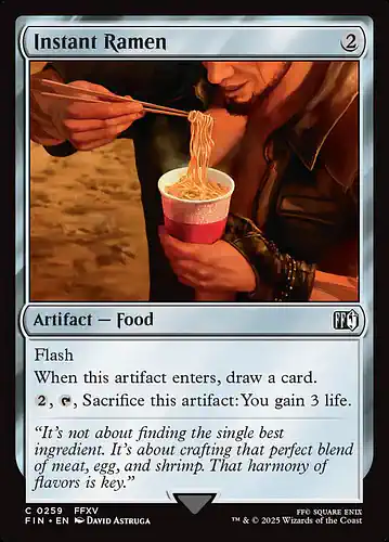 Instant Ramen - fin Spoiler