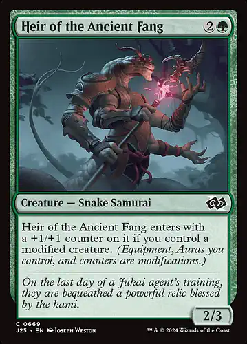Heir of the Ancient Fang - j25 Spoiler