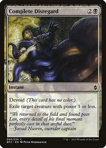 Complete Disregard - bfz Spoiler
