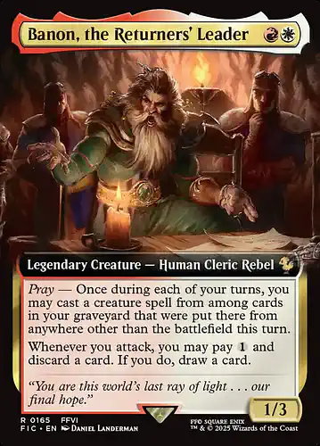Banon, the Returners' Leader - fic Spoiler