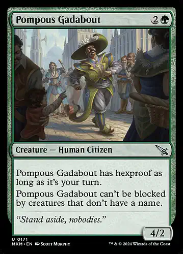Pompous Gadabout - mkm Spoiler