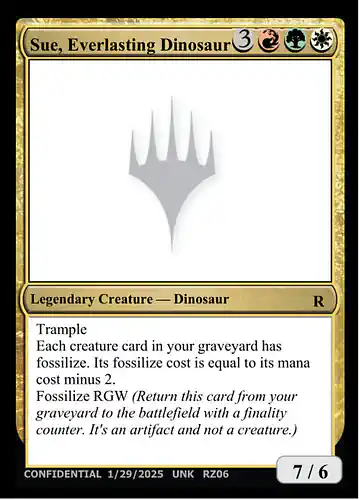 Sue, Everlasting Dinosaur - unk Spoiler