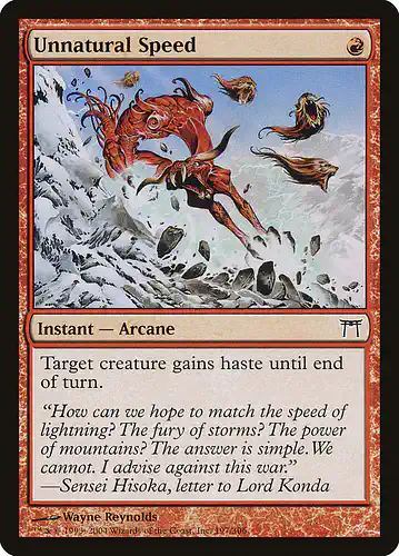 Unnatural Speed - chk Spoiler