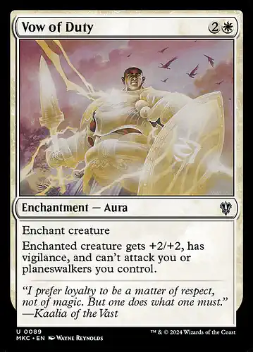 Vow of Duty - mkc Spoiler