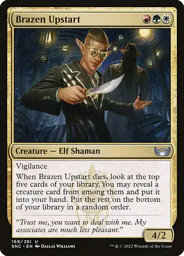 Brazen Upstart - snc Spoiler