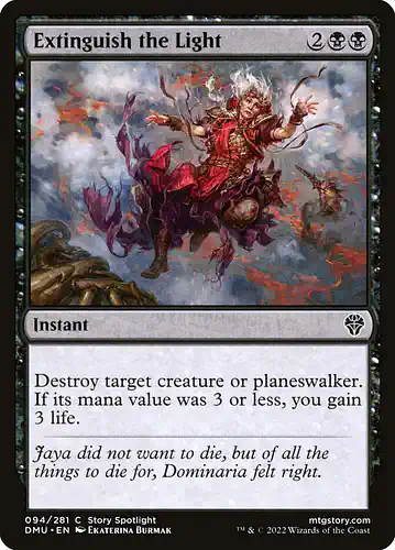 Extinguish the Light - dmu Spoiler
