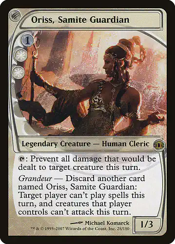 Oriss, Samite Guardian - fut Spoiler