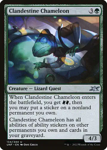 Clandestine Chameleon - unf Spoiler