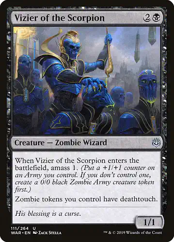 Vizier of the Scorpion - war Spoiler