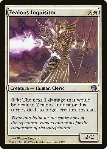 Zealous Inquisitor - 9ed Spoiler