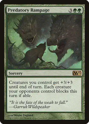 Predatory Rampage - m13 Spoiler