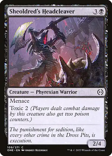 Sheoldred's Headcleaver - one Spoiler