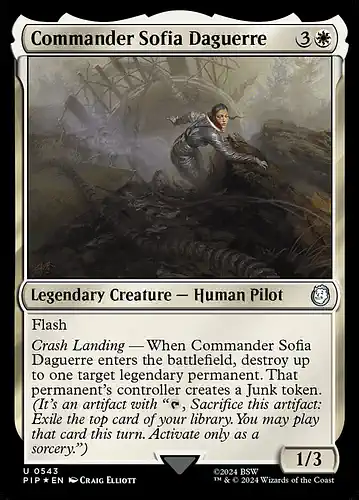 Commander Sofia Daguerre - pip Spoiler