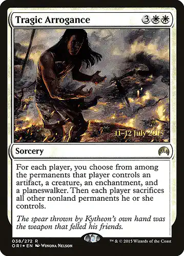 Tragic Arrogance - ori Spoiler