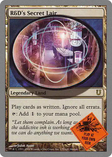 R&D's Secret Lair - unh Spoiler