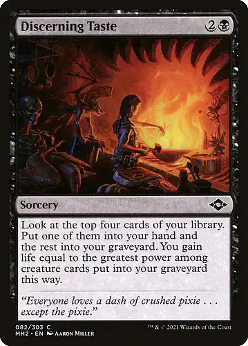 Discerning Taste - mh2 Spoiler