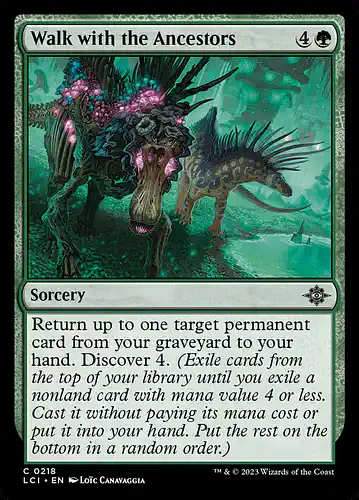 Walk with the Ancestors - lci Spoiler