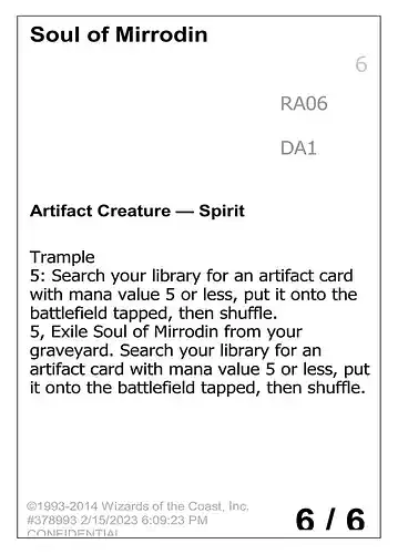 Soul of Mirrodin - unk Spoiler