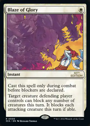 Blaze of Glory - 30a Spoiler