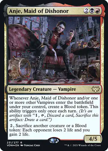 Anje, Maid of Dishonor - vow Spoiler