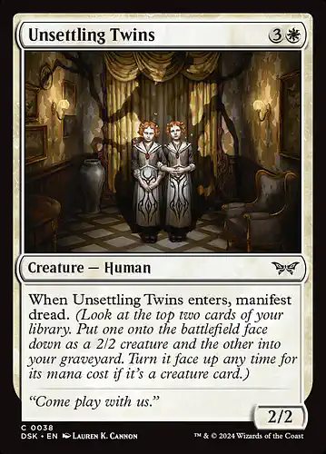 Unsettling Twins - dsk Spoiler