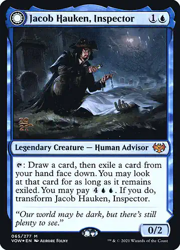 Jacob Hauken, Inspector - vow Spoiler