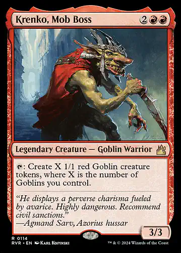 Krenko, Mob Boss - rvr Spoiler
