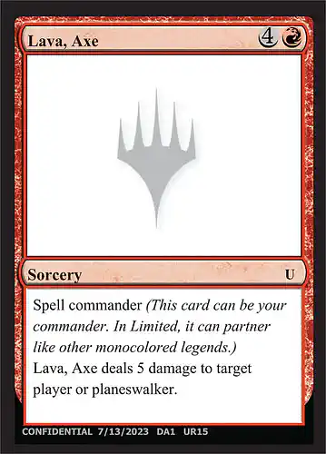 Lava, Axe - unk Spoiler