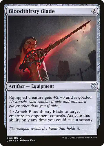 Bloodthirsty Blade - c19 Spoiler