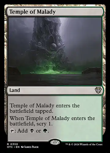 Temple of Malady - otc Spoiler