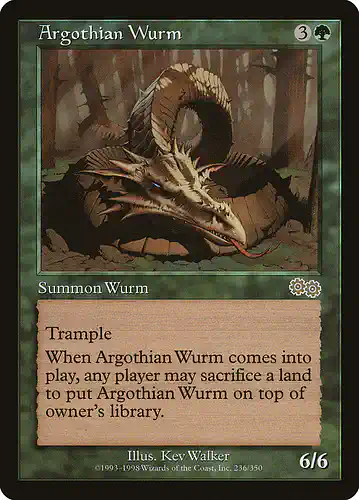 Argothian Wurm - usg Spoiler