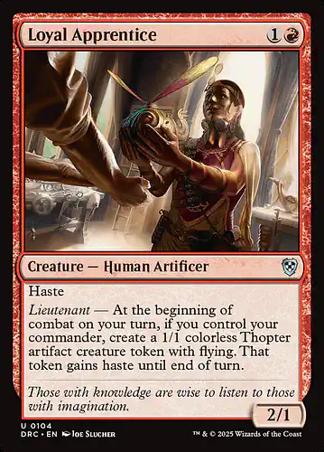 Loyal Apprentice - drc Spoiler