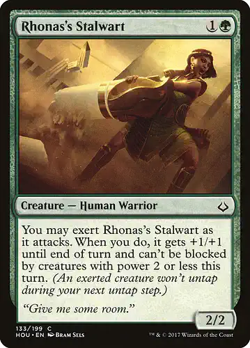 Rhonas's Stalwart - hou Spoiler