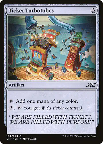 Ticket Turbotubes - unf Spoiler