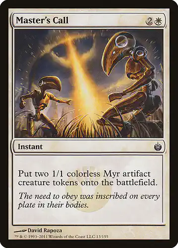 Master's Call - mbs Spoiler