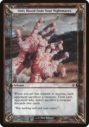 Only Blood Ends Your Nightmares - arc Spoiler