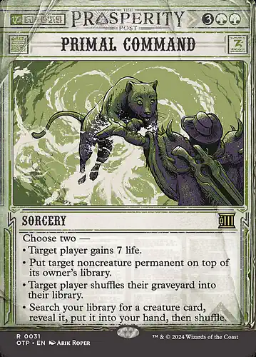 Primal Command - otp Spoiler