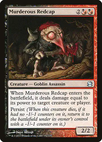 Murderous Redcap - mma Spoiler
