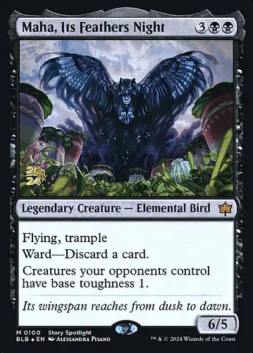 Maha, Its Feathers Night - blb Spoiler