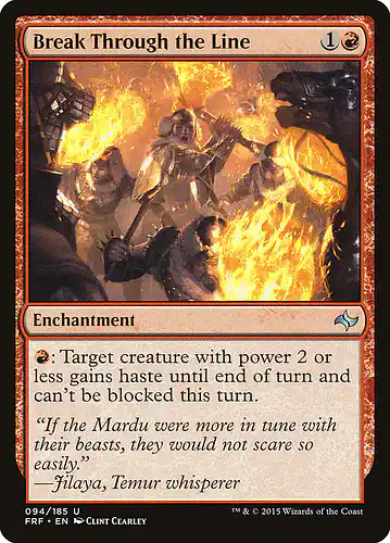 Break Through the Line - frf Spoiler