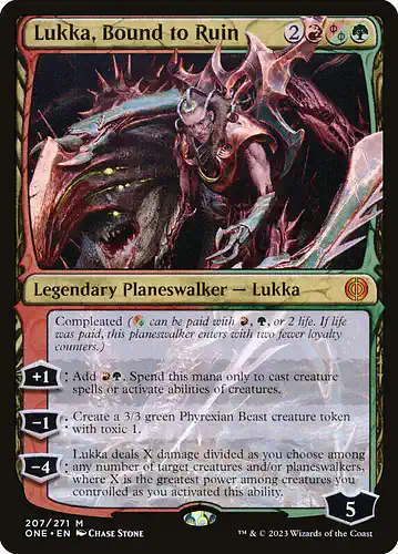 Lukka, Bound to Ruin - one Spoiler