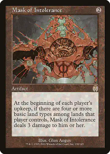Mask of Intolerance - apc Spoiler