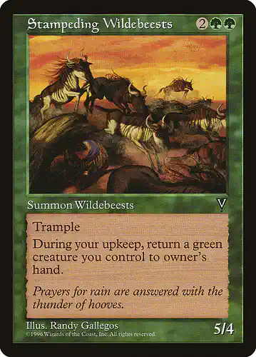 Stampeding Wildebeests - vis Spoiler
