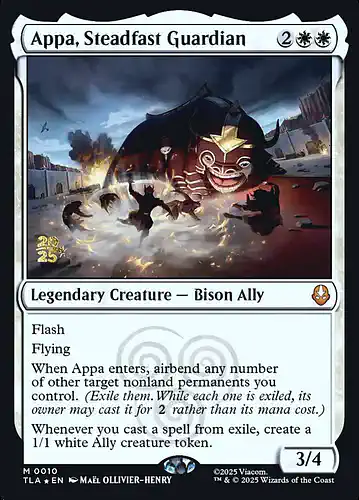 Appa, Steadfast Guardian - tla Spoiler