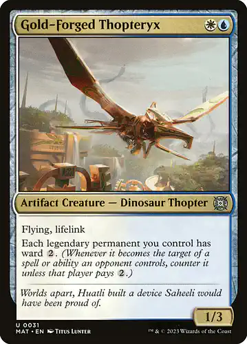 Gold-Forged Thopteryx - mat Spoiler