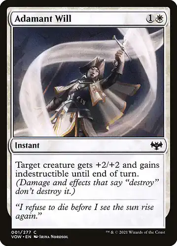 Adamant Will - vow Spoiler