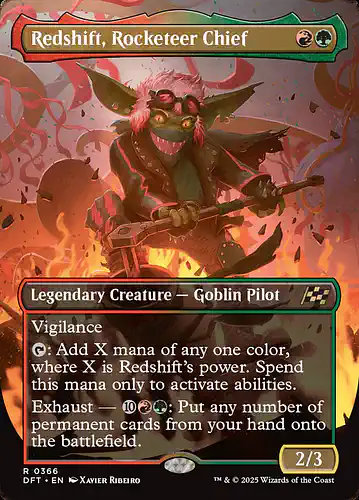 Redshift, Rocketeer Chief - dft Spoiler