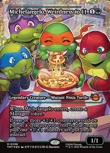 Michelangelo, Weirdness to 11 - tmt Spoiler